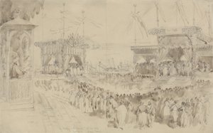 La bénédiction du canal de Suez, 1869 - William Crimea Simpson